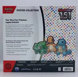 Pokemon Scarlet & Violet 151 Poster Collection Sealed NM Cards Booster Packs - Image 3