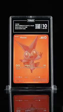 Pokemon Victini Black Bolt 171/086 Monochrome English POP 1 TAG Gem Mint 10 - Image 1