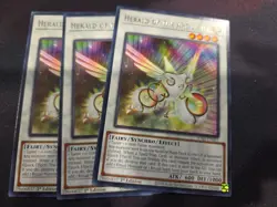 Yugioh! 3x Herald of the Arc Light JUSH-EN051 Rare 1st Ed NM In Hand - Image 1