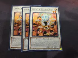 Yugioh! 3x Cooky Yummy Way JUSH-EN020 Rare 1st Ed NM In Hand - Image 1