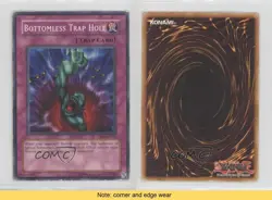 Bottomless Trap Hole YuGiOh Dark Beginning 2 #DB2-EN201 2005 READ 00gy - Image 3