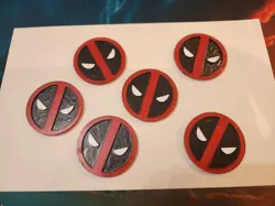 Deadpool Tokens (6) - Ideal for MTG Deadpool Trading Card Secret Lair - Image 1