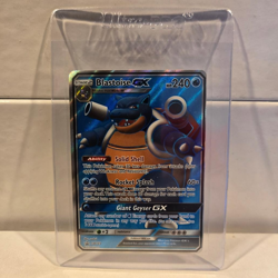 Pokemon TCG Card English Sun & Moon Promo SM189 Blastoise GX Full Art NM-MINT - Image 1