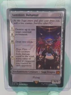 Summon Bahamut #001 MTG Final Fantasy Mythic Collectible Card - Image 1