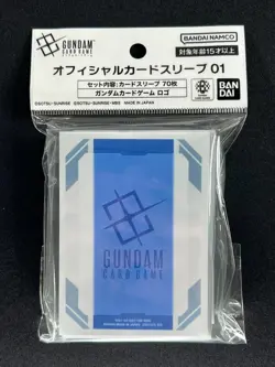 Gundam Card Logo Gundam Card Game Official Japanese 70 Sleeves GA5 - Image 2