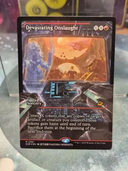 M 0361 Devastating Onslaught FOIL Japan Showcase Edge of Eternities MTG Card - Image 1