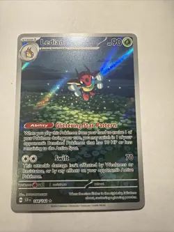 Pokemon Stellar Crown Ledian 144/142 Illustration Rare Card MINT-NM Condition - Image 1