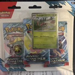 Pokemon Scarlet & Violet: Journey Together 3-Pack Booster Blister - Yanmega - Image 1