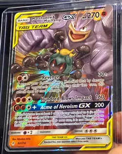 Pokemon Card! Marshadow & Machamp GX (82/214) Unbroken Bonds Tag Team Holo Rare - Image 4