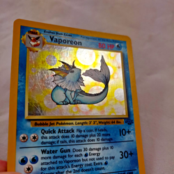 Vaporeon Holo 12/64 - Jungle Set 1999 - Vintage Pokemon Card - Played Condition - Image 3