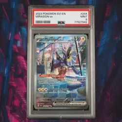 2023 POKEMON SVI EN-SCARLET & VIOLET SPECIAL ILLUSTRATION RARE MIRAIDON EX PSA 9 - Image 1