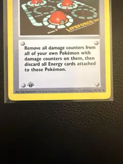 Pokemon Center Trainer 85/102 - NM - 1st Edition Base Set Card - Image 4