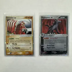 Pokemon 2006 GROUDON ex and MIGHTYENA ex Card Lot of 2 - Image 5
