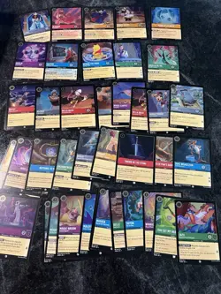 Disney Lorcana Card Lot 400+ Lot, C/U/R See Pictures - Image 4