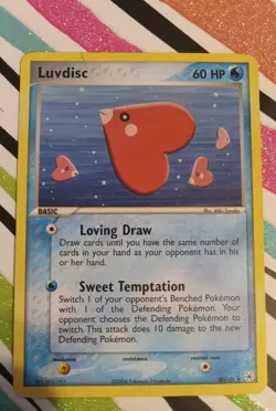 Pokemon TCG Luvdisc EX Hidden Legends Uncommon Regular Card 40/101 (2004) - Image 1