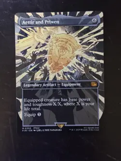 MTG Final Fantasy English Aettir and Priwen Borderless 0350 Non-Foil - Image 1
