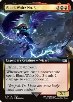 Black Waltz No. 3 Extended Art Final Fantasy NM MTG - Image 1