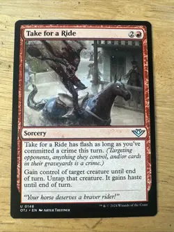 x1 Take for a Ride OTJ MTG 148 UNCOMMON M/NM 1x - Image 1