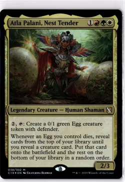 Atla Palani, Nest Tender NM* FOIL Commander 2019 ENGLISH 038/302 mtg -UnltdCards - Image 1
