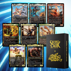 MTG Secret Lair x Street Fighter Foil Edition Sealed Drop Ryu Chun-Li Ken Guile - Image 2