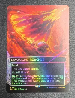 Lavaclaw Reaches (0022) (Borderless) Edge of Eternities: Stellar Sights Foil MTG - Image 1