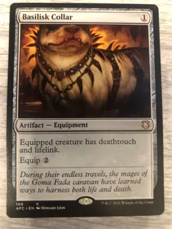 MTG Adventures in the Forgotten Realms Commander, Basilisk Collar FREE SHIPPING - Image 1