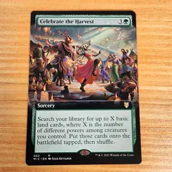 MTG - Celebrate the Harvest Extended Border Innistrad Midnight Hunt NM Mint MIC - Image 1