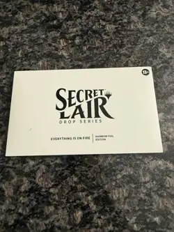 Magic The Gathering Secret Lair EVERYTHING IS ON FIRE RAINBOW FOIL MTG - Image 1
