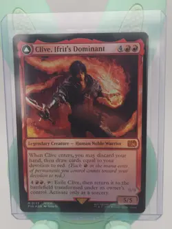 Clive Ifrit's Dominant / Warden of Inferno FOIL FIN Final Fantasy MTG 133 M/NM - Image 1