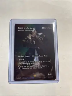Final Fantasy MTG Emet-Selch, Ascian/ K’rrik Son Of Yawgmoth Borderless FOIL FCA - Image 1