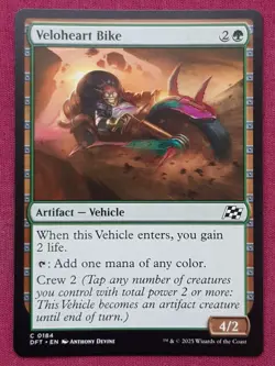 Magic The Gathering AETHERDRIFT VELOHEART BIKE artifact card MTG - Image 1