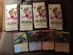 4x FINAL FANTASY - MTG - Collector Booster SAMPLE PACK Sealed + 4 Costco Promos - Image 1