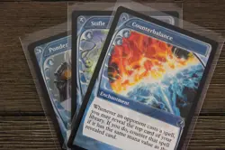 MTG Alter Art Blue Spell Lot Stifle, Ponder (Foil), Counterbalance, Brain Freeze - Image 2