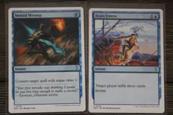 MTG Alter Art Blue Spell Lot Stifle, Ponder (Foil), Counterbalance, Brain Freeze - Image 3