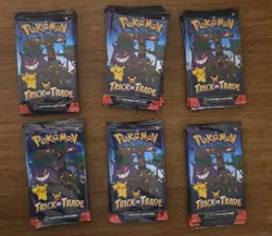 Pokemon TCG Trick or Trade Booster Packs 2024 Halloween 6 sets Of 5 Packs - Image 1