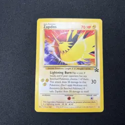 Zapdos Pokemon Wizards of the Coast Exclusive Black Star Promo #23 1999 LP - Image 1