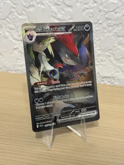 2025 POKEMON JTG EN-JOURNEY TOGETHER ILLUSTRATION RARE #185 N'S ZOROARK EX PSA 9 - Image 1