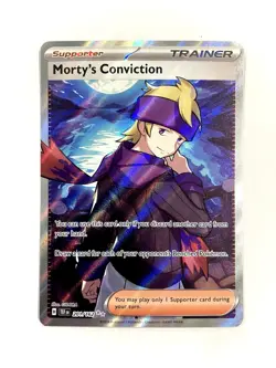 Morty's Conviction 201/162 Temporal Forces Full Art Ultra Rare Pokemon TCG NM - Image 1