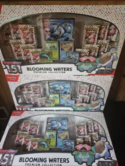 3x Pokemon TCG 151 Blooming Waters Premium Collection Box - Sealed Lot Of 3 - Image 1