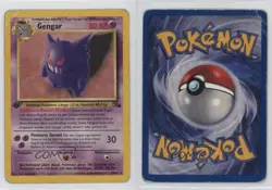 Gengar German 1st Ed. Pokemon Fossil #20 1999 15fy - Image 3
