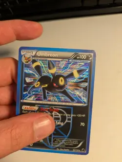 🔵 Pokemon TCG Plasma Freeze UMBREON Team Plasma 64/116 Holo Heavy Wear* Damage - Image 2