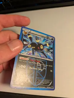 🔵 Pokemon TCG Plasma Freeze UMBREON Team Plasma 64/116 Holo Heavy Wear* Damage - Image 3