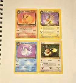Pokemon Dark Vaporeon, Dark Flareon, Dark Jolteon, Eevee Team Rocket MP - Image 1