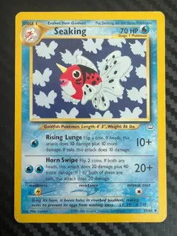 Pokemon TCG Seaking 37/64 Neo Revelation Regular Unlimited HP - Image 1