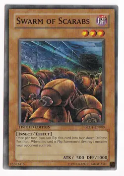 Swarm of Scarabs GLD1-EN008 X 1 MINT LIMITED YUGIOH YU-GI-0H - Image 1