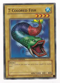 7 Colored Fish GLD1-EN001 X 1 MINT LIMITED YUGIOH YU-GI-OH - Image 1