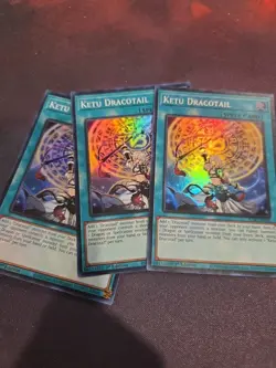 3x Ketu Dracotail JUSH-EN008 Super Rare NM 1st Ed YUGIOH - Image 1