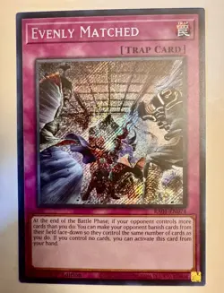 Evenly Matched (RA01-EN074) 1st Edition - Secret Rare Yugioh! - Image 1