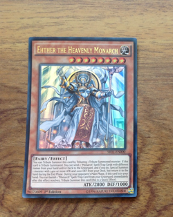Ehther The Heavenly Monarch SR01-EN000 Ultra Rare 1st Edition YuGiOh Card LP - Image 3