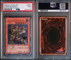 Yugioh Elemental Hero Bladedge Ultimate Rare EEN-JP007 PSA 9 Mint - Image 3